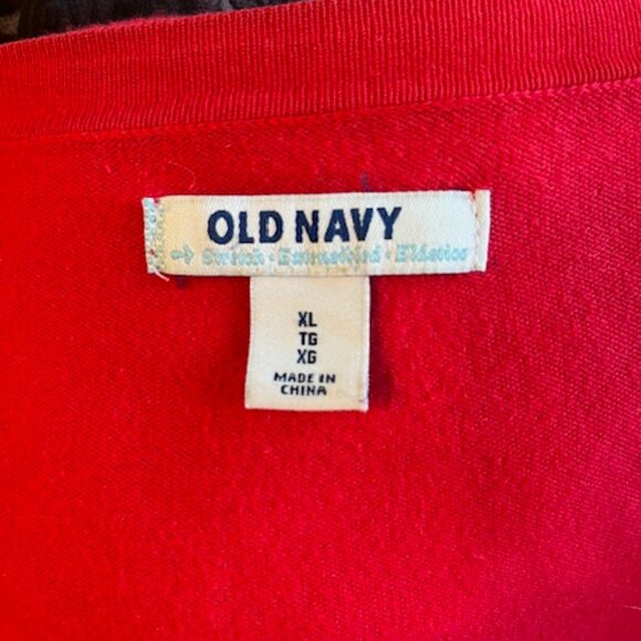 Beautiful Red Button Down Sweater - Picture 5 of 6